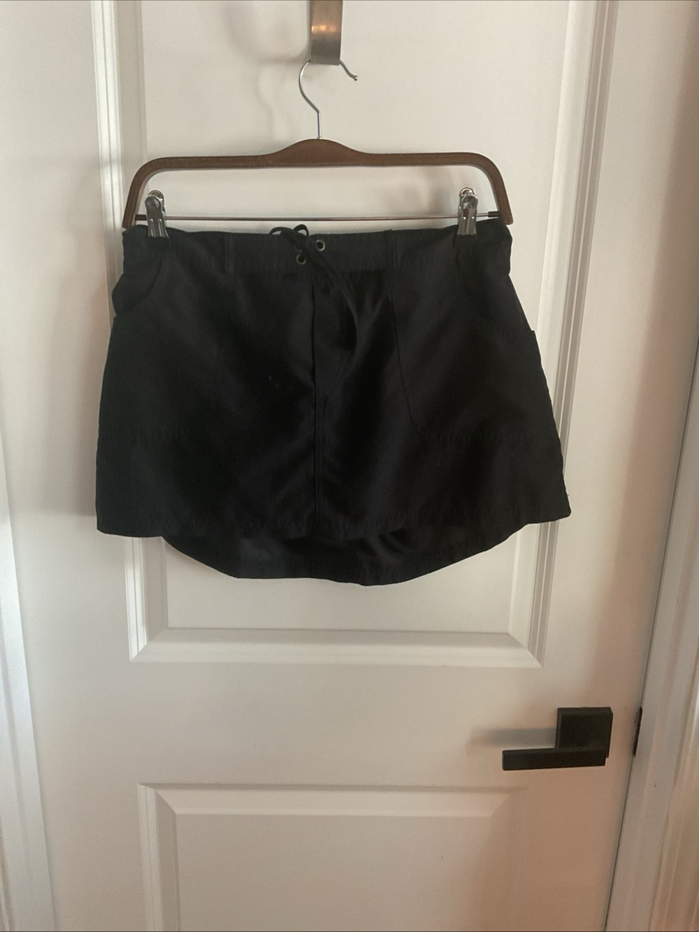 Kona Sol - Black Drawstring Swim Skort - Ladies Size Large